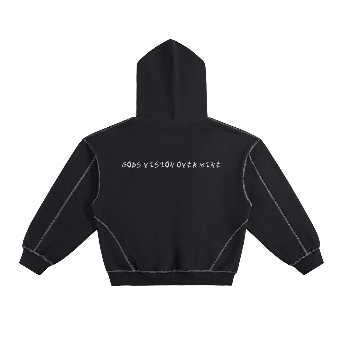 God's Vision Over Mine Boxy Fleece Hoodie